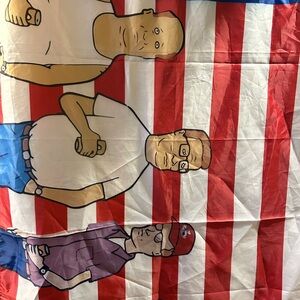 King of the Hill American Flag Tapestry